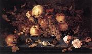 AST, Balthasar van der Still-life with Dish of Fruit  ffg Germany oil painting reproduction